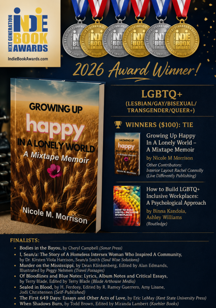 Next Generation Indie Book Awards winner LGBTQ+ category